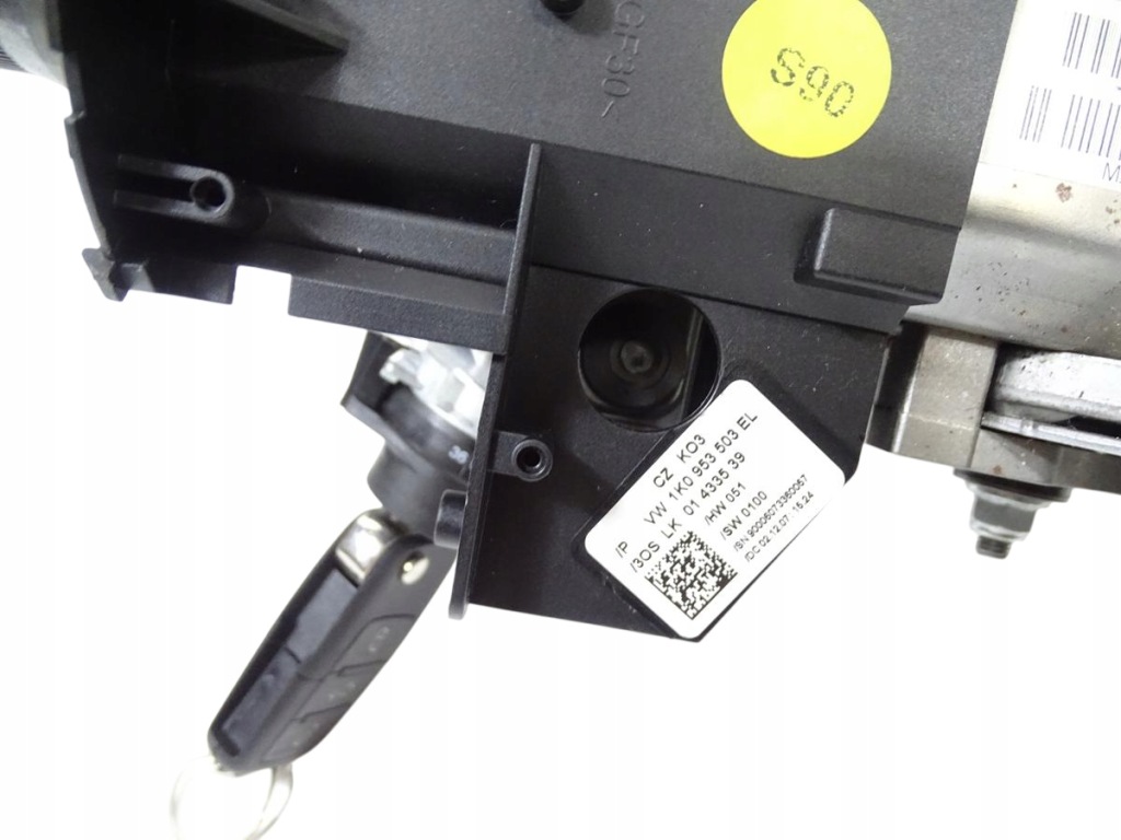 фото №13, Колонка кермова + замок запалювання + ключ з пульт vw golf v 5 2003-2009 eu