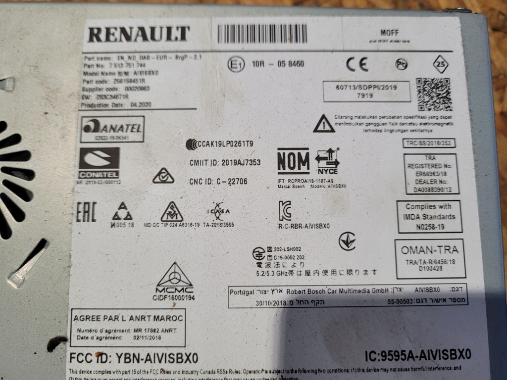 фото №2, Радио кассета навигация renault clio v 5