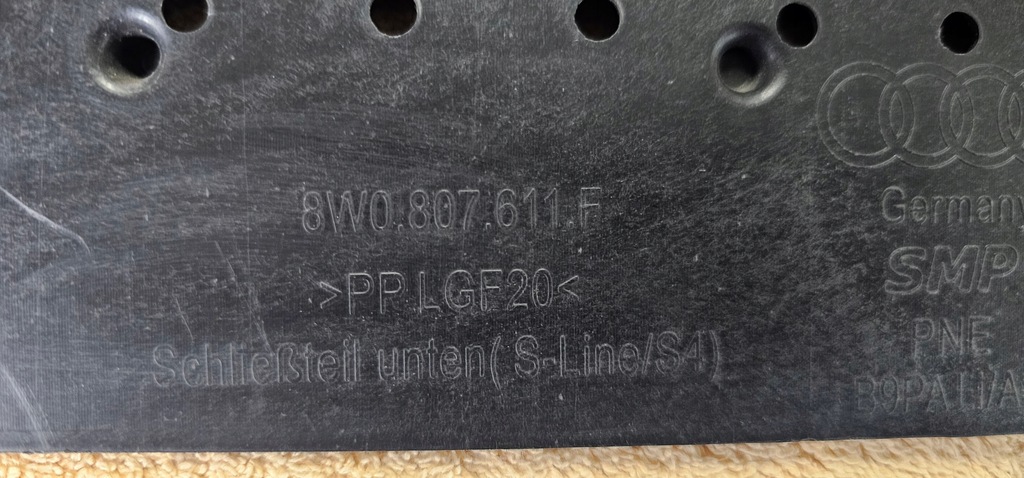 фото №9, Плита защита бампера передний audi a4 b9 s-line s4 lift 20-24