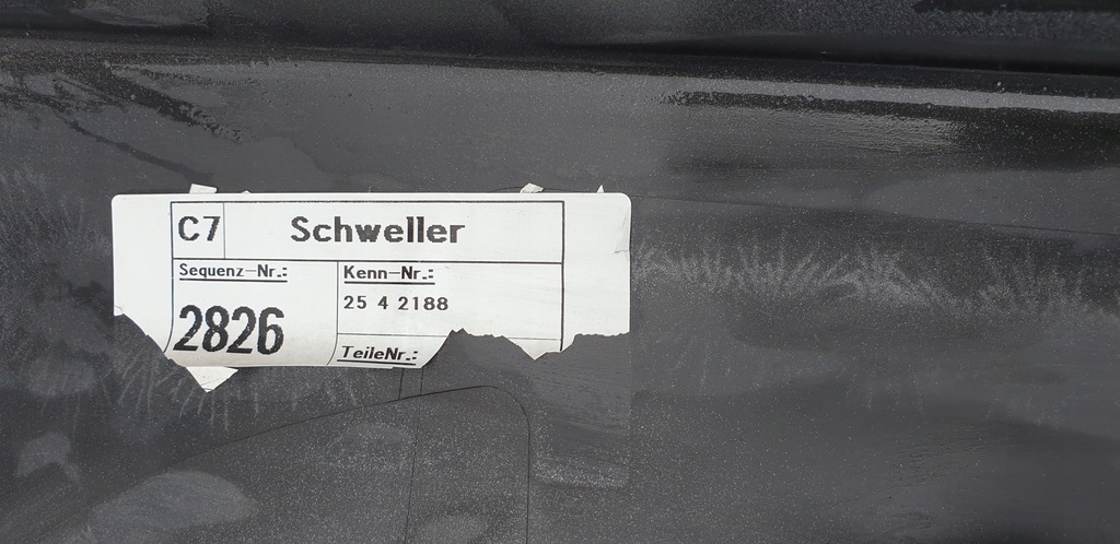 фото №10, Audi a6 c7 4g поріг молдинг поріг права накладка