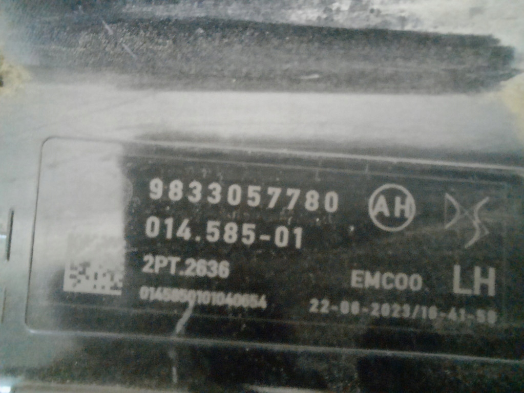 фото №13, Citroen ds4 iii 20- лампа денна led протитуманна фара лівий 9833057780