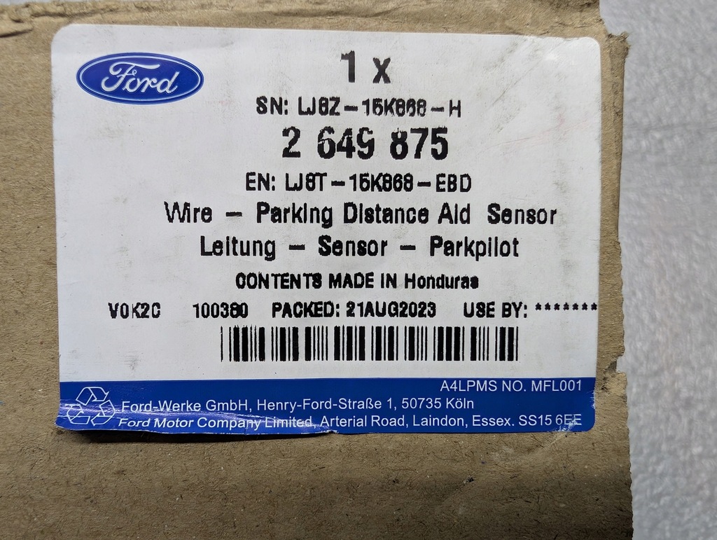 фото №5, Ford mustang mach-e джгут електропроводка датчиків заднього виду pdc задня nowa orygin