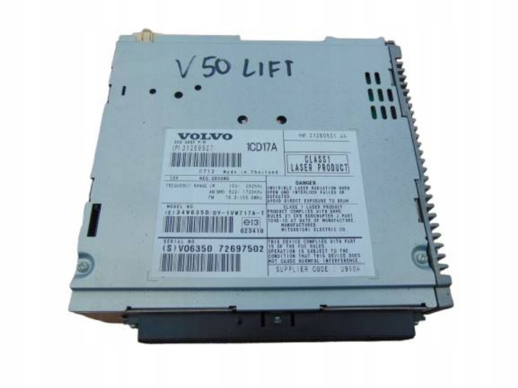 фото №1, Volvo v50 радіо зчитувач 31260527