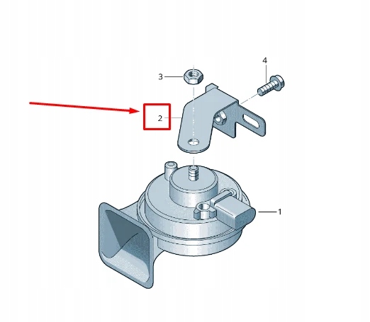 фото №1, Audi q3 f3 left сигнал horn spring shackle 83a951229