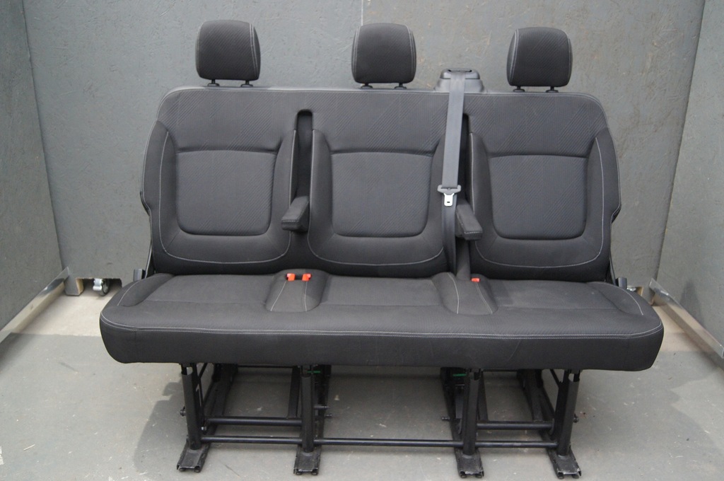 фото №10, Renault trafic iii сидіння лавка ii iii ряд dwa ряди