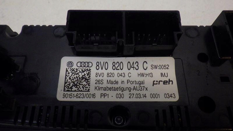 фото №9, Панель керування кондиціонер audi a3 8v 8v0820043c