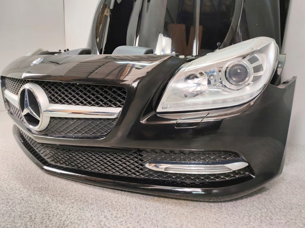 фото №5, Mercedes slk w172 бампер капот радіатор pas лампи крила балка перед