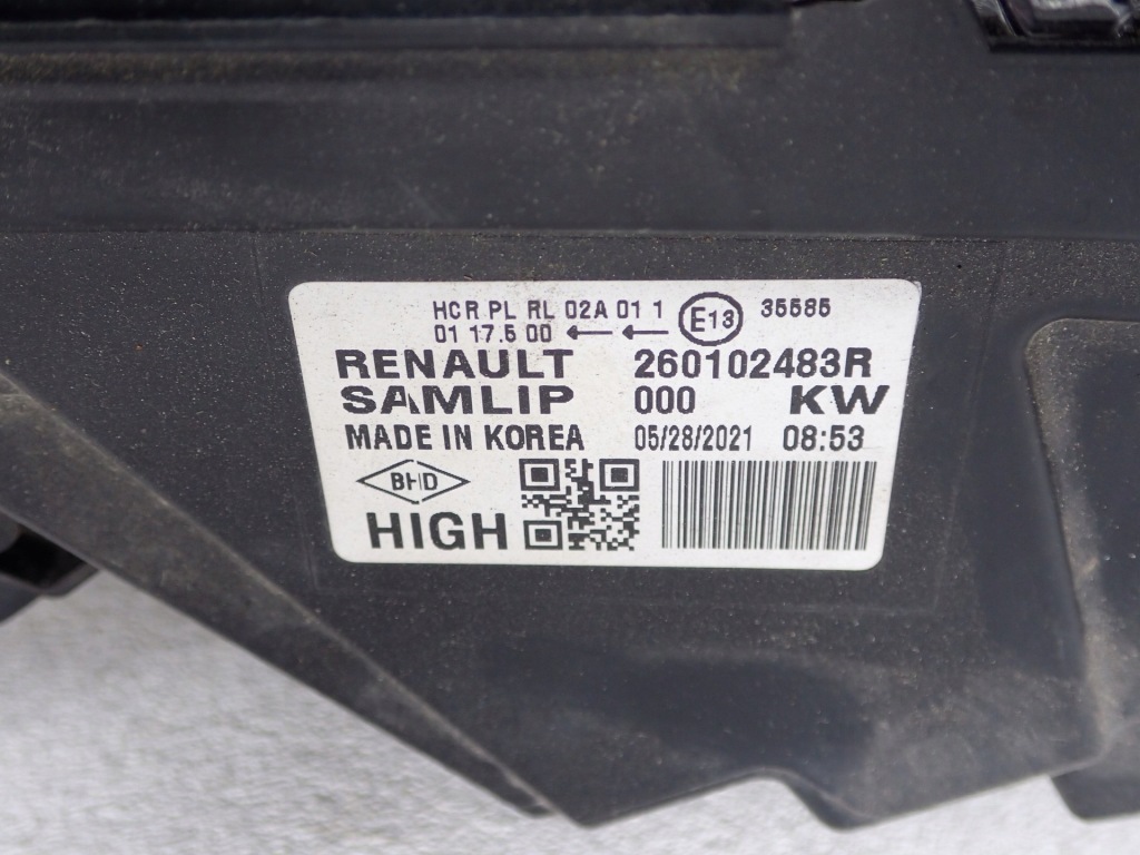 фото №2, Лампа правая фара правый full led renault arkana lcm 2020- 260102483r