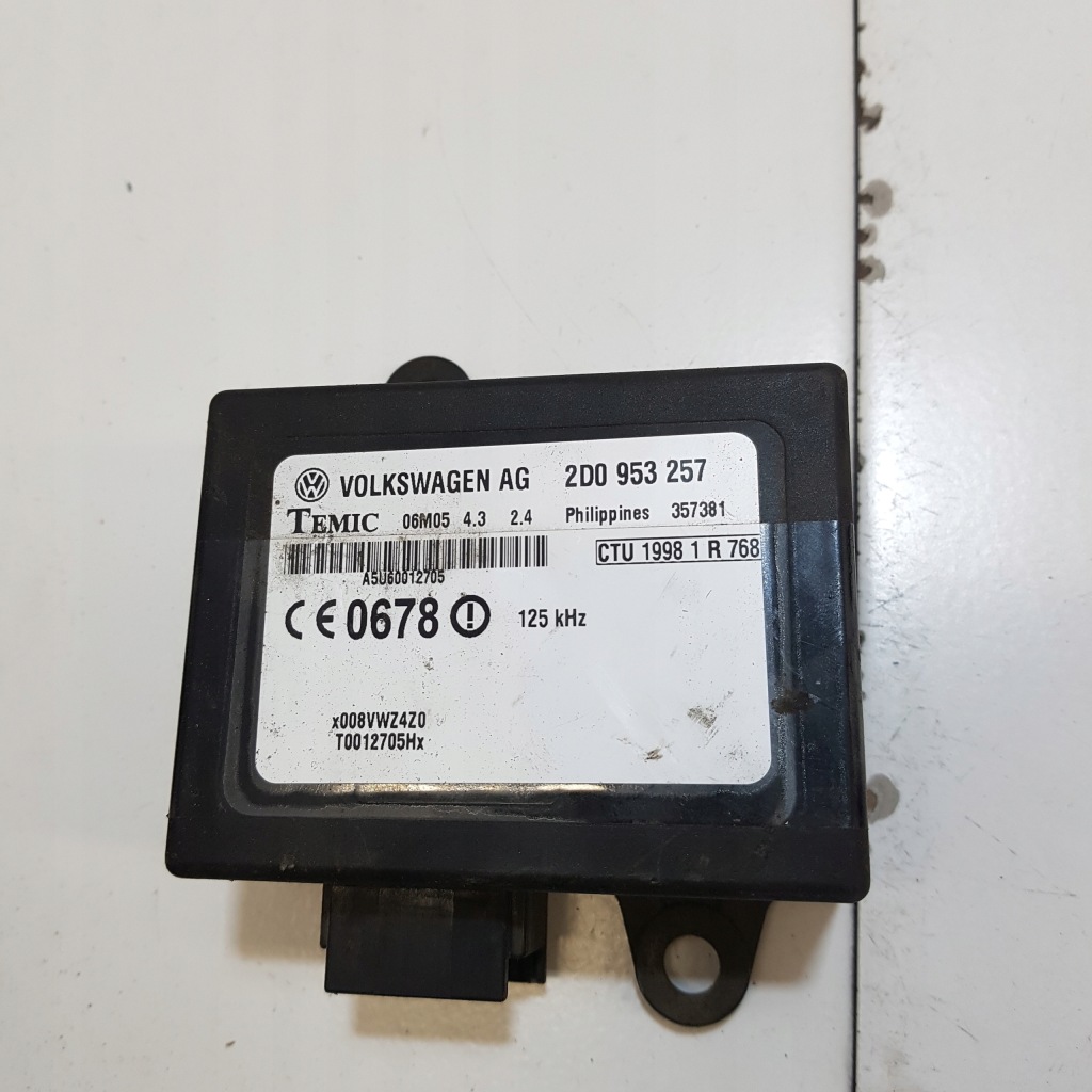 фото №1, Модуль блок керування імобілайзер volkswagen lt 35 2d0953257