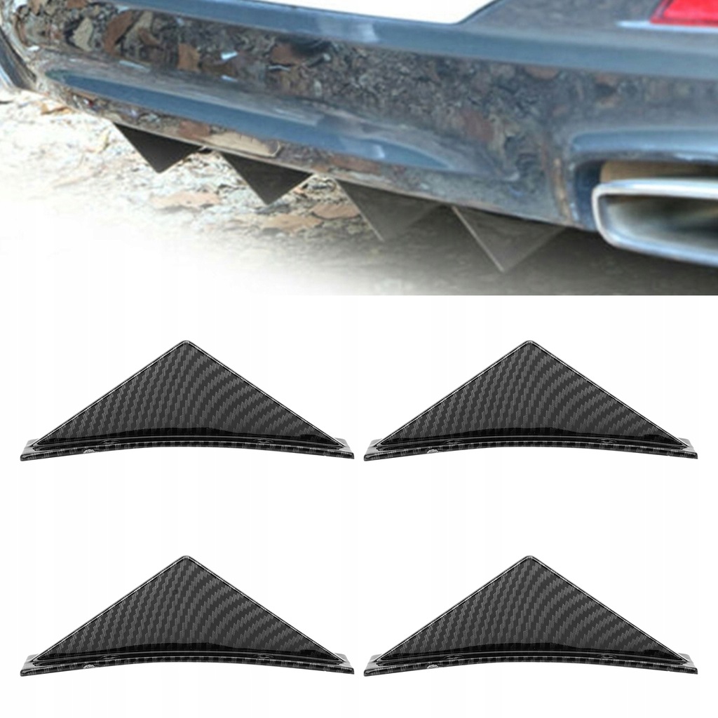 фото №8, 4 szt. набір спойлерів заднього бампера спліттер