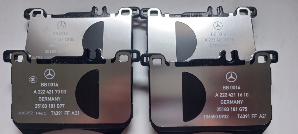 фото №1, Тормозные колодки тормозные перед mercedes sl r231 ,s-klasa w222 a0084200120