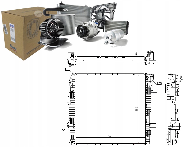 фото №1, Радиатор двигателя mercedes atego atego 2 om900.911