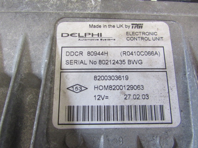 фото №1, Блок управления , бортовой компьютер двигателя renault clio ii