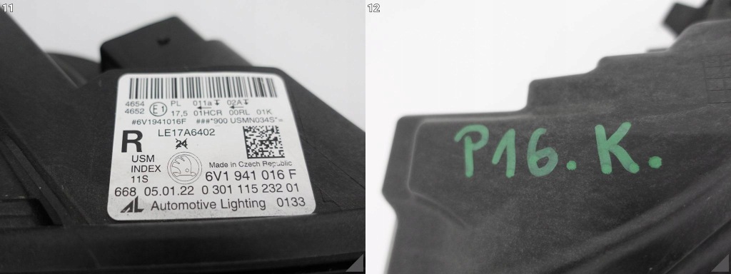 Skoda fabia 3 рестайлинг  6v1 18-21 full led фара европа  r Оригинал
