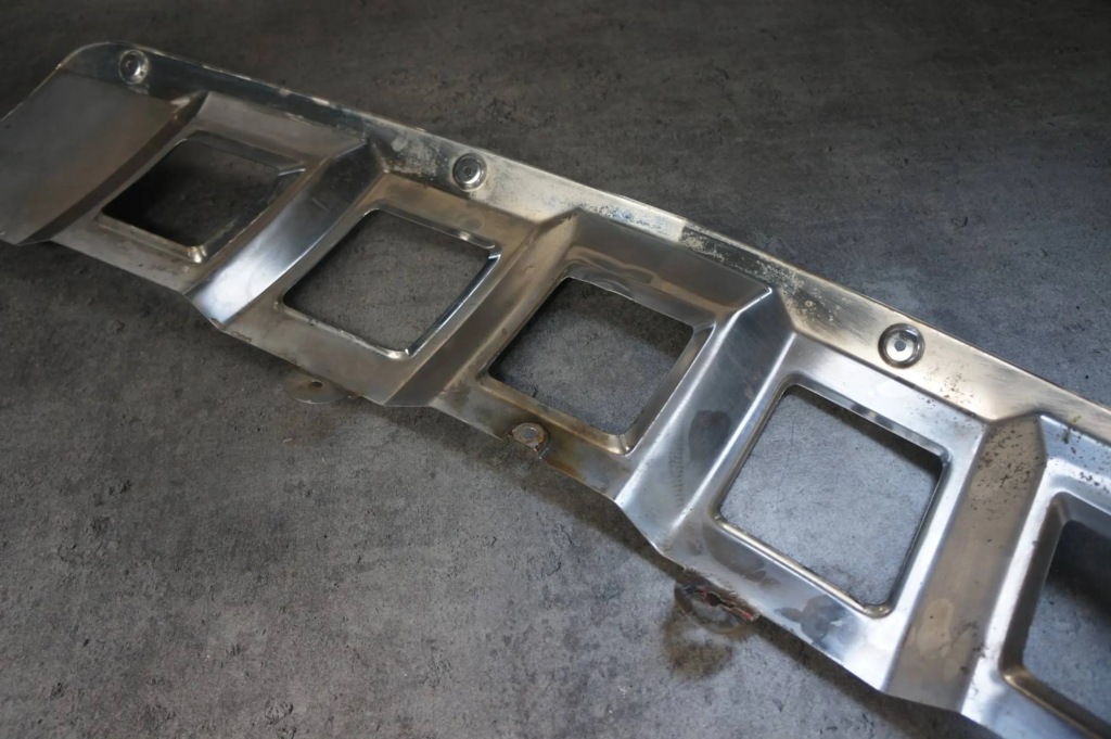 фото №13, Лист накладка спойлер бампера хром перед передня mercedes gl x164