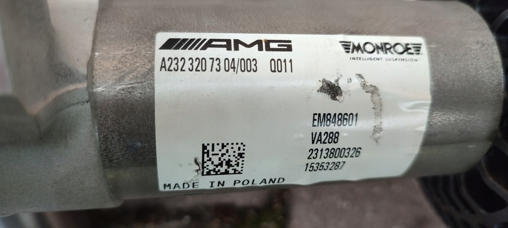 фото №13, Амортизатор левый передний mercedes sl amg w232 r232 w2323207304 амортизационная стойка