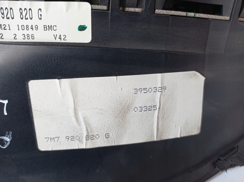 фото №6, Лічильник прилади alhambra 1.9 tdi 420 tyś 7m7920820g