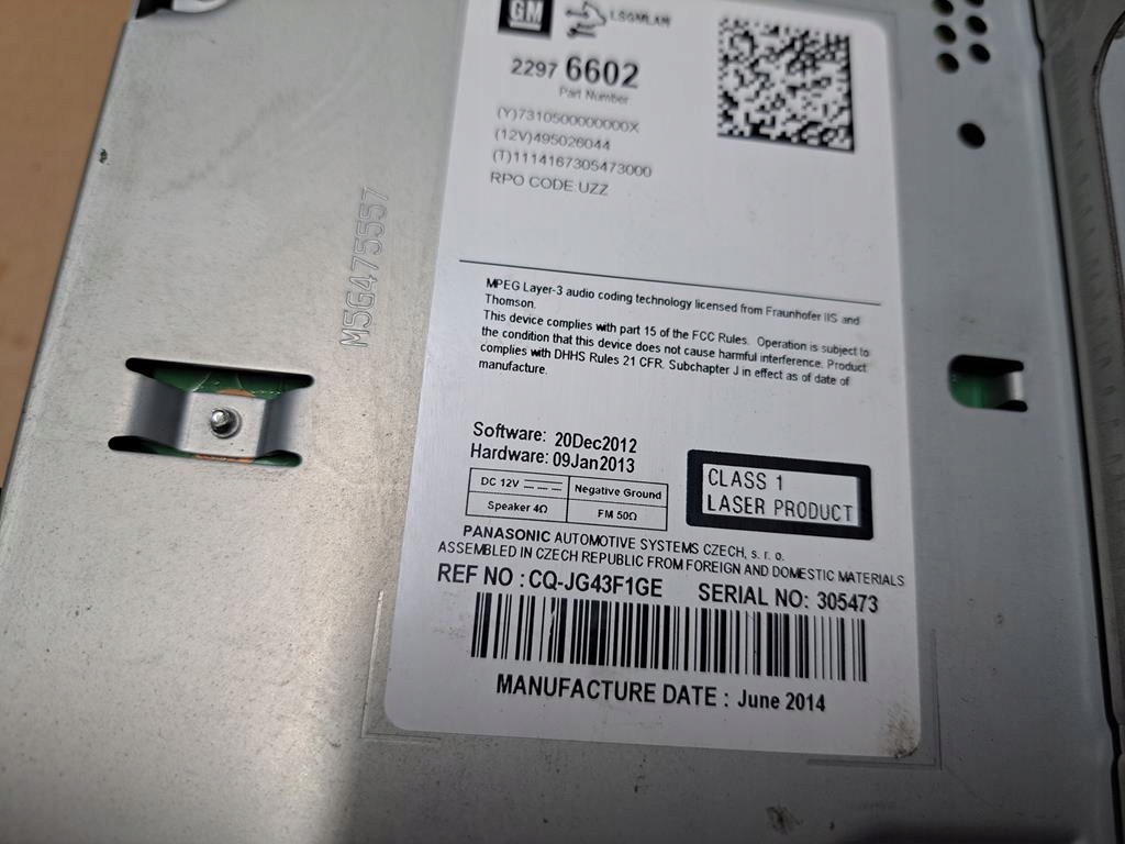 фото №7, Радио cd opel zafira c astra j 22976602