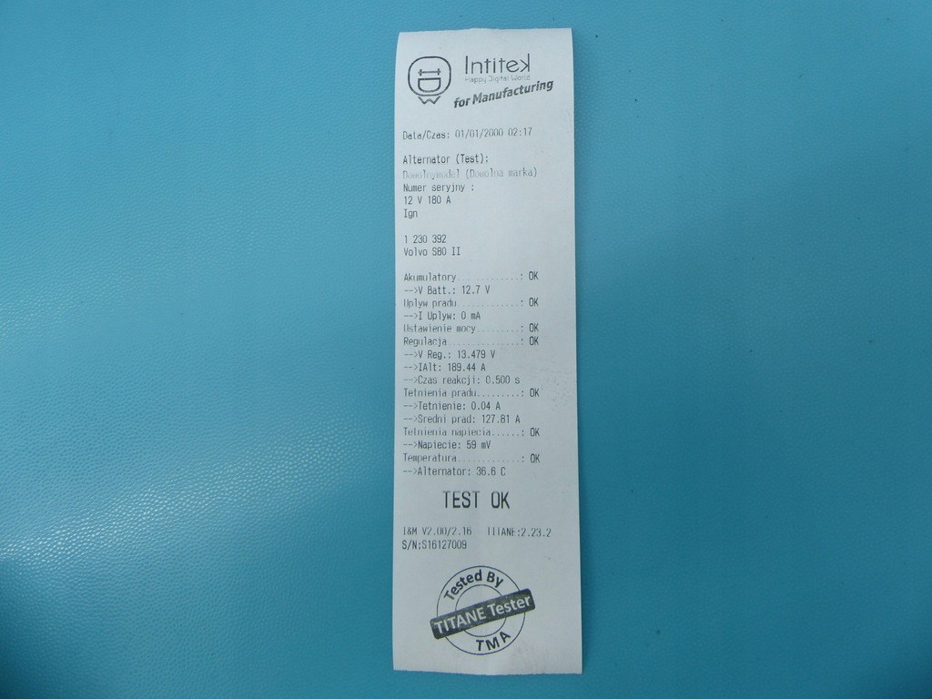 фото №6, Test генератор volvo s80 ii 0121715024 2.0d