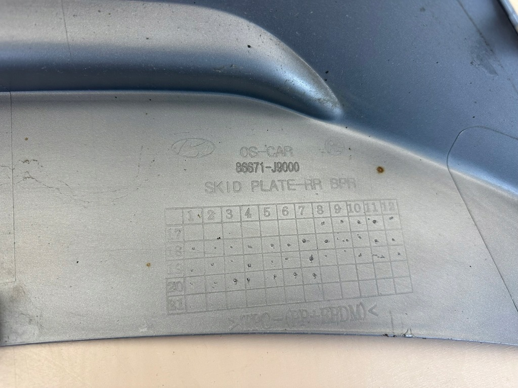 фото №10, Hyundai kona 1 i 17-20r спойлер накладка бампера задняя задняя