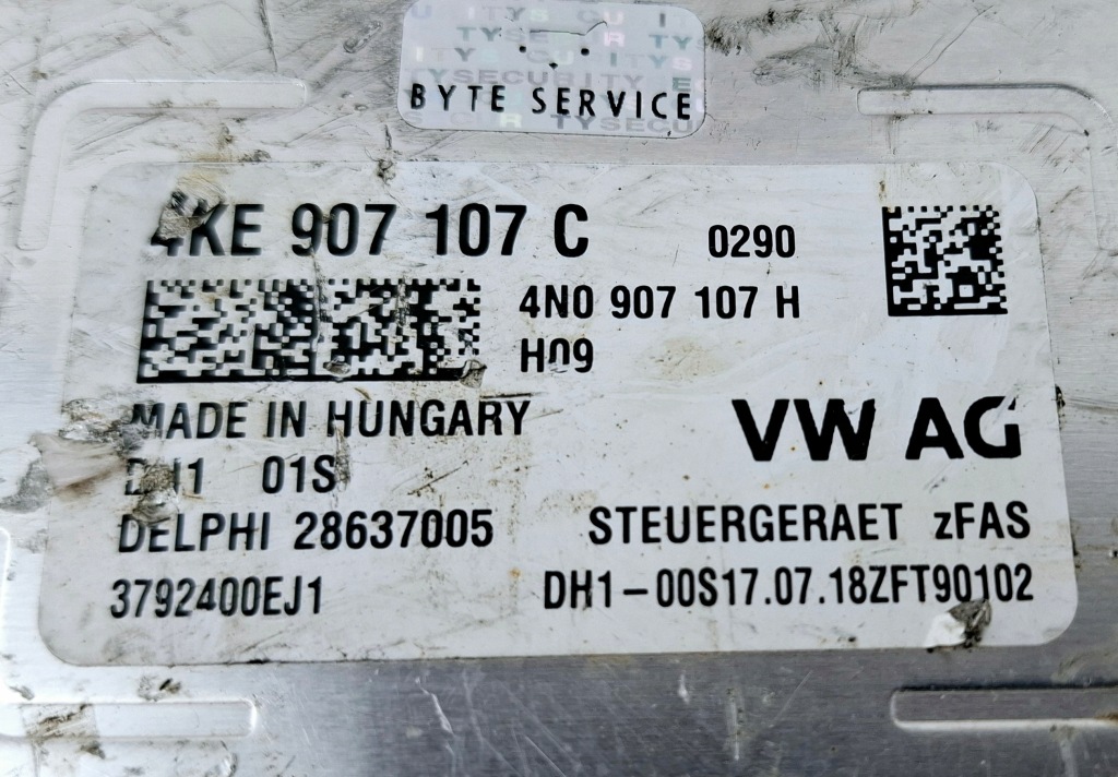 Audi a6 a7 блок управления модуль система усилителя водителя 4ke907107c с Разборки