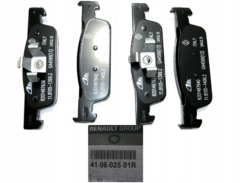 фото №8, Гальмівні колодки гальмівні renault clio iv перед оригінал