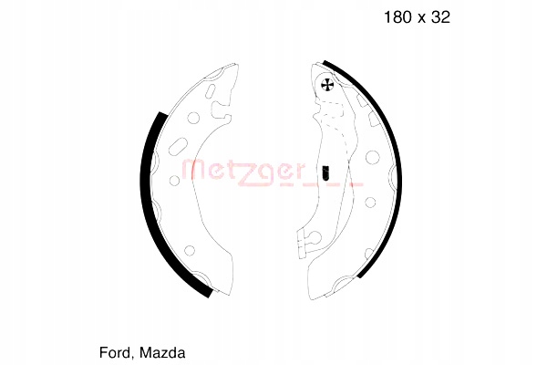 фото №1, Metzger mg 642 набор колодка тормозных