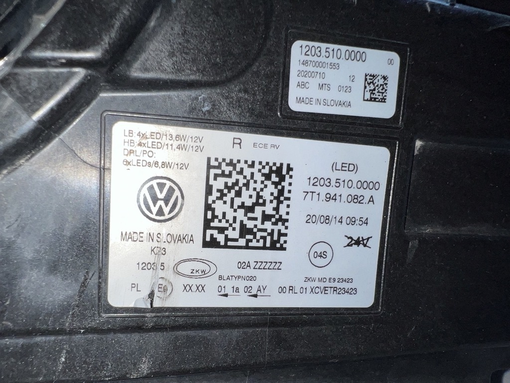 фото №12, Vw multivan t7 лампа перед ліва права iq light повний з модулями