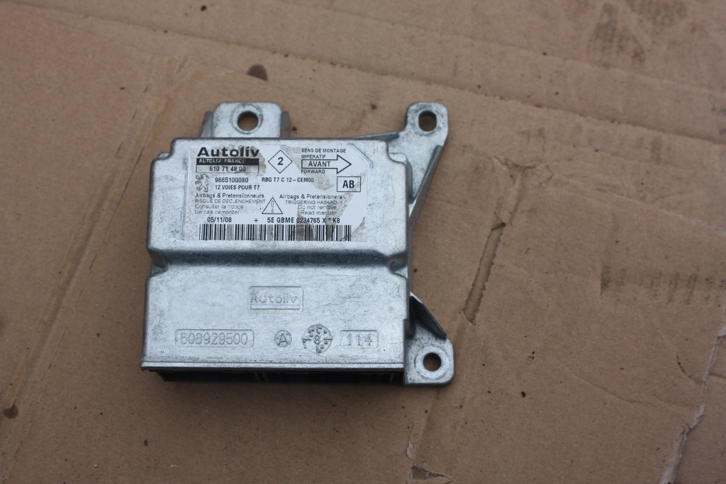 фото №1, Модуль датчик подушка безпеки peugeot 308