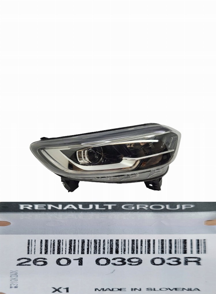 фото №1, Фара правый 260103903r оригинал renault kadjar