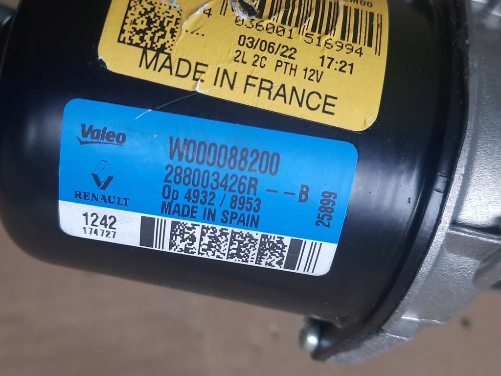 фото №5, Renault captur ii 1.0tce механизм моторчик дворник europa