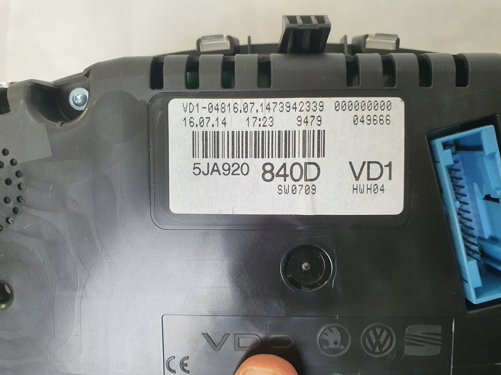 фото №5, Лічильник приладова панель прилади skoda rapid 5ja920840d