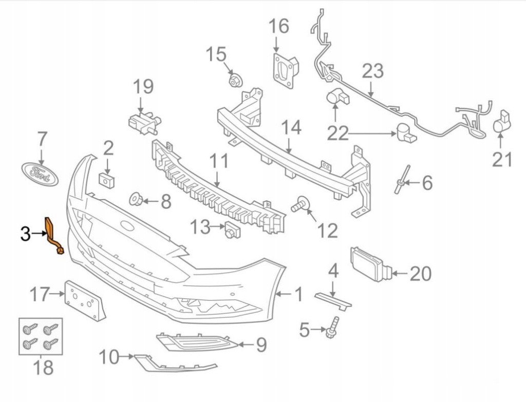 фото №3, Заглушка фаркоп do ford fusion 2017-2019 hs7z-17a900-aptm