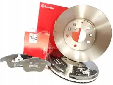 фото №1, Brembo тормозные диски+ тормозные колодки перед toyota corolla e18 275mm