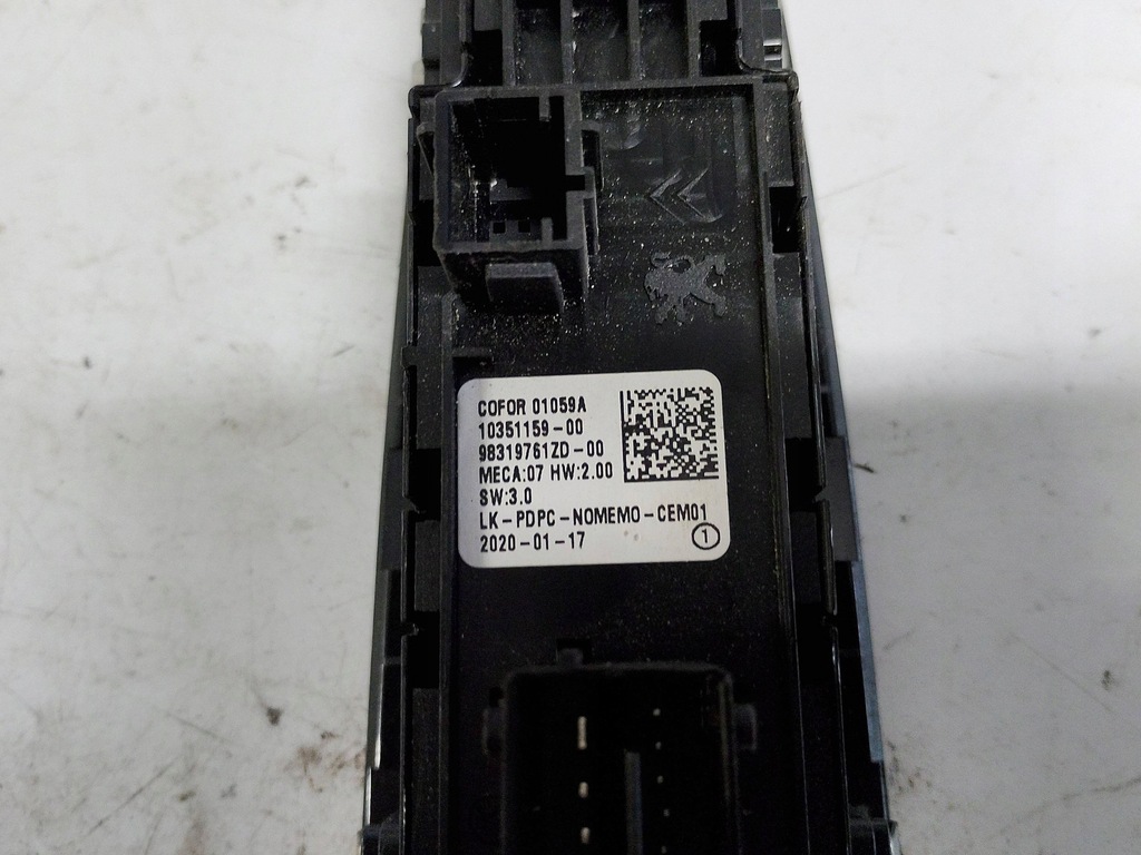 фото №6, Peugeot панель управление окон 98319761zd europa