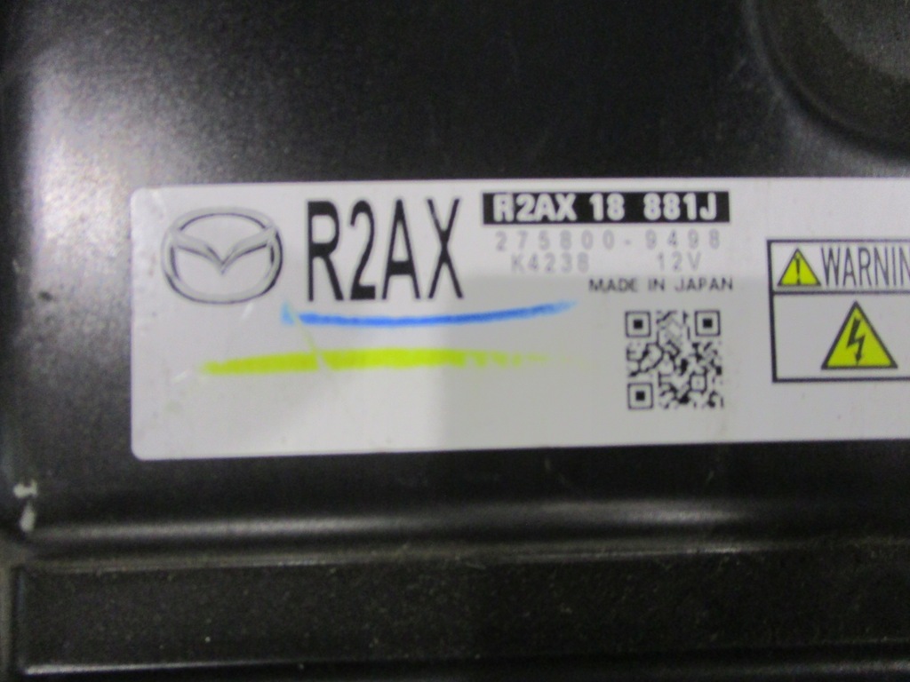 фото №2, Бортовой компьютер блок управления двигателя mazda cx7 cx-7 2.2 d 275800-9498 r2ax18881j