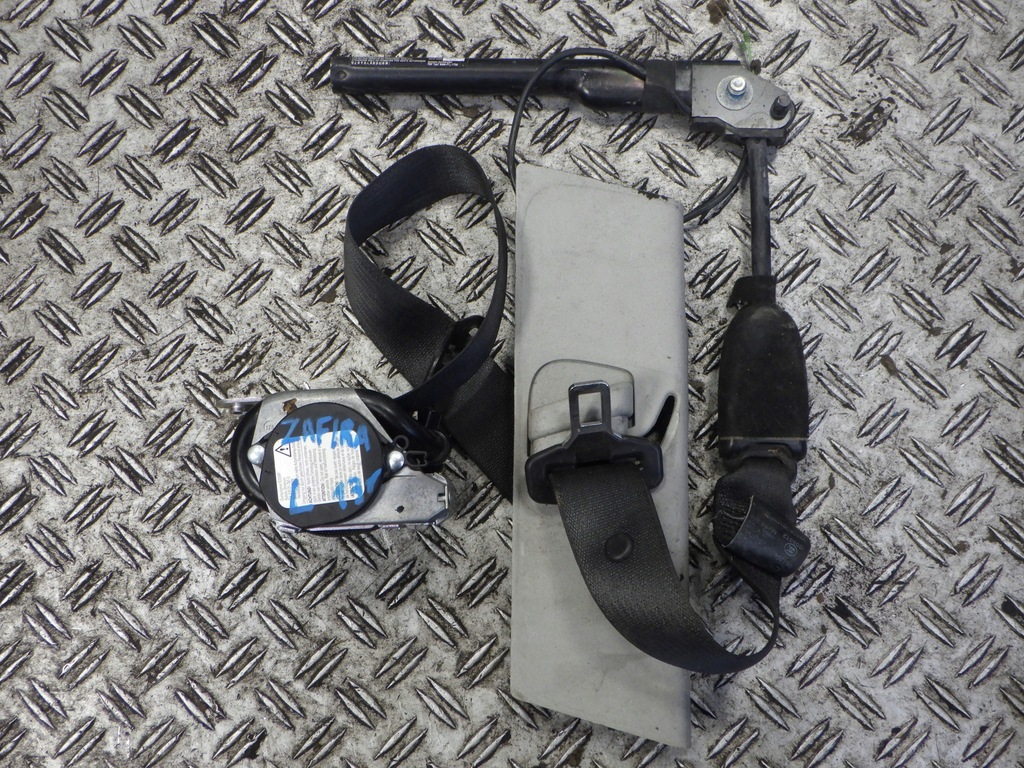 фото №1, Pas безпеки лівий перед zafira c натягувач