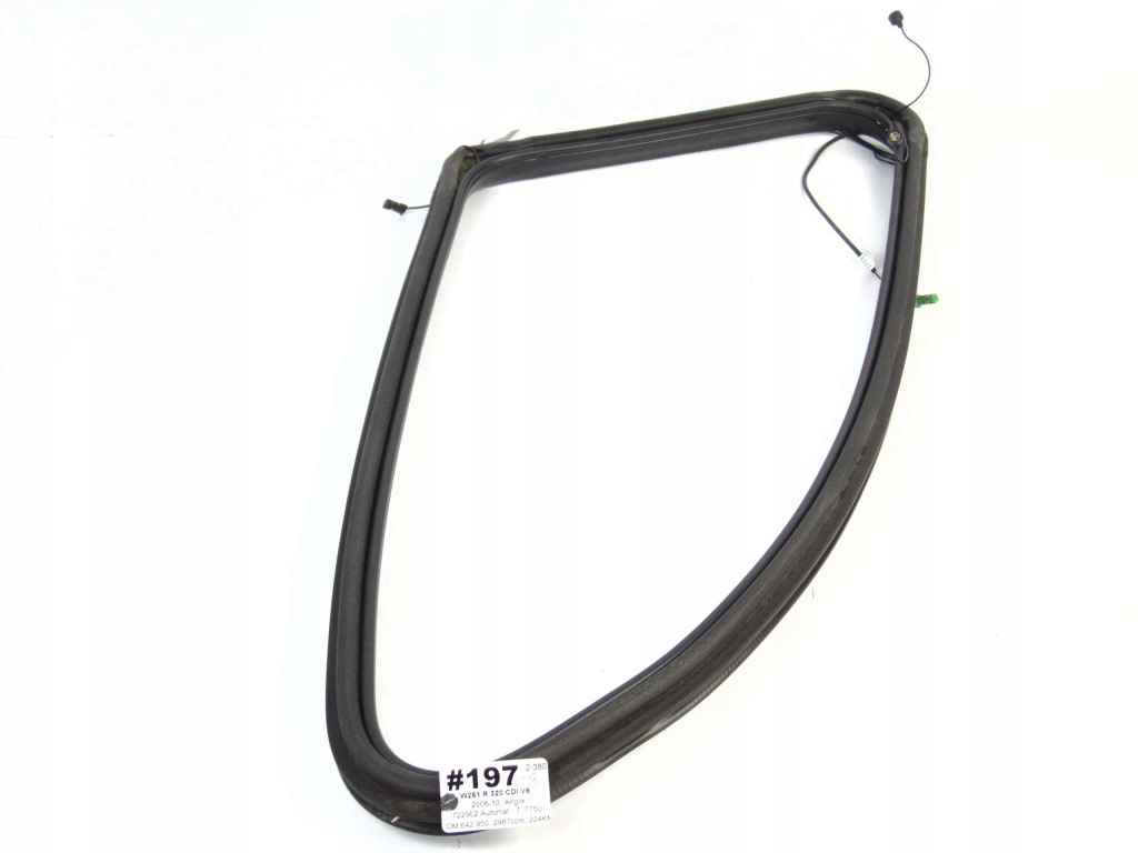 фото №1, Mercedes r klasa w251 прокладка стекло кузовная левый задняя треугольник