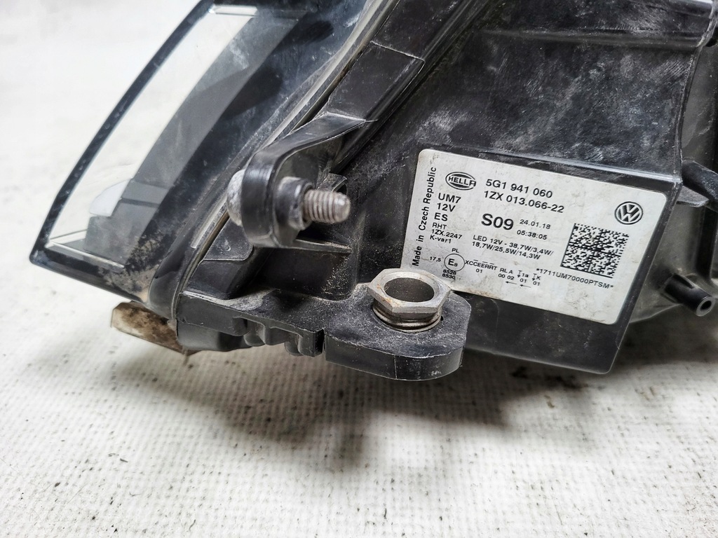 фото №8, Vw golf 7 vii lifting full led права 5g1941060 f-v.a.t