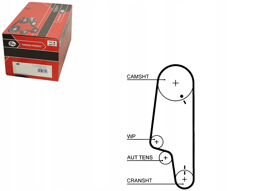 фото №1, Ремень распределительного вала gates 032109119g 032109119j 0321091