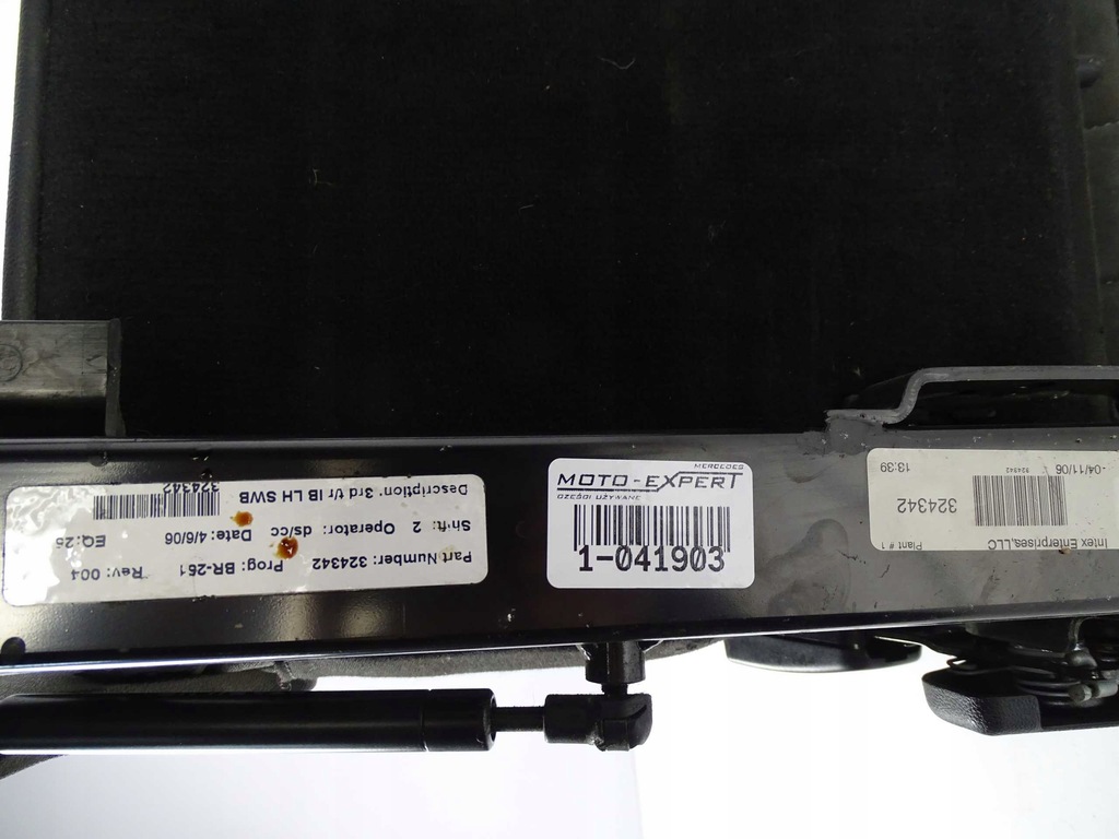 фото №8, Mercedes r klasa w251 сидіння лівий задня задній 3 ряд