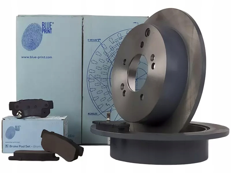 фото №2, Blue print гальмівні диски+ гальмівні колодки задня kia sportage ii je