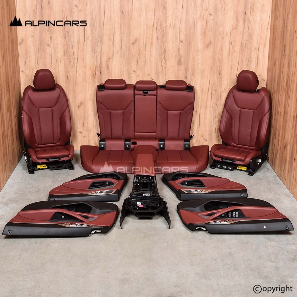 фото №12, Bmw 4 g26 обивка сиденья sport середина кожа