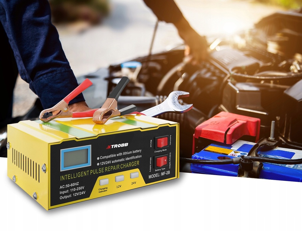 фото №7, Зарядний пристрій do акумулятор випрямляч 12v i 24v акумуляторів автомобільний 10a