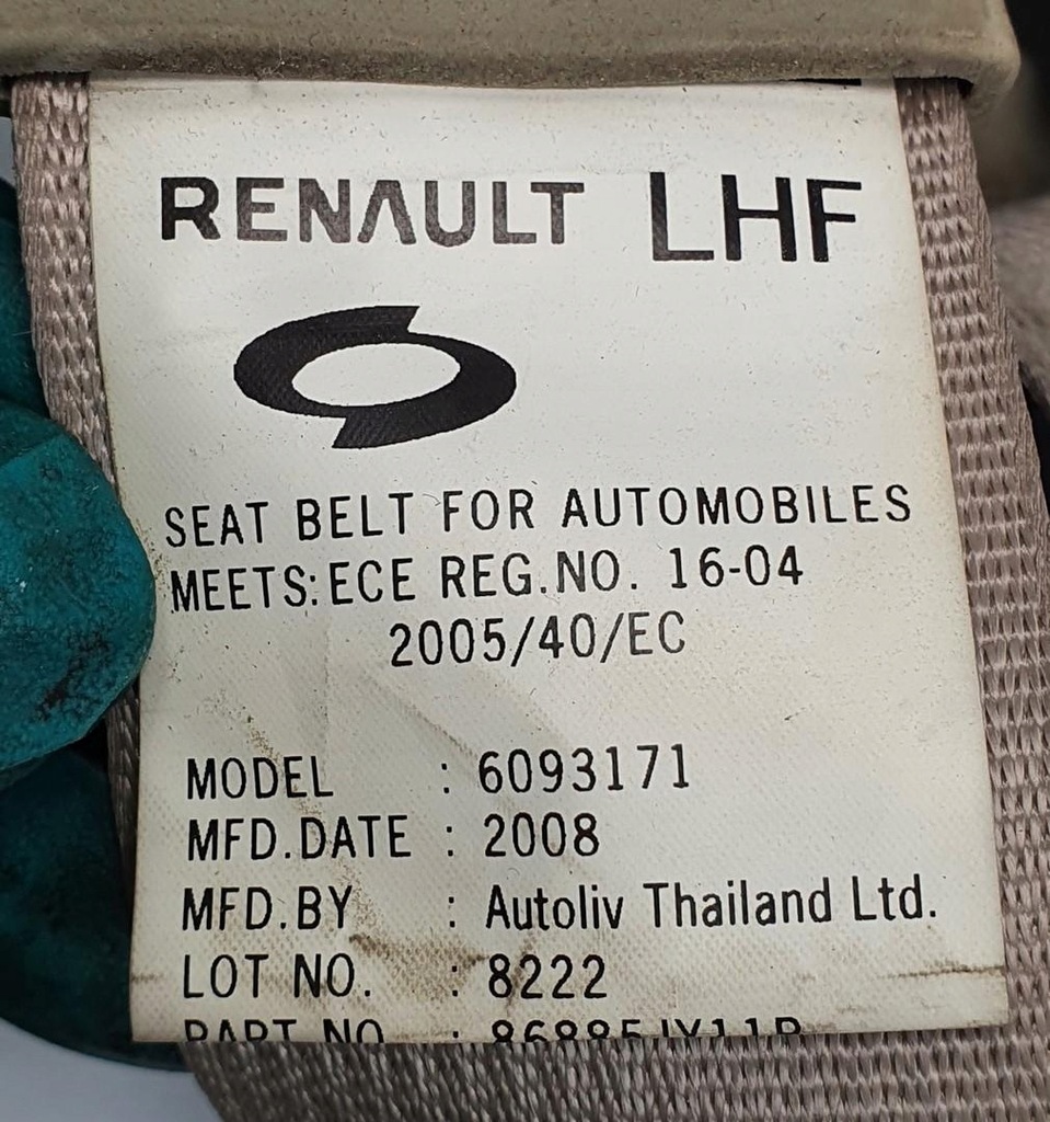 фото №4, Pas натяжитель левый перед renault koleos i europa