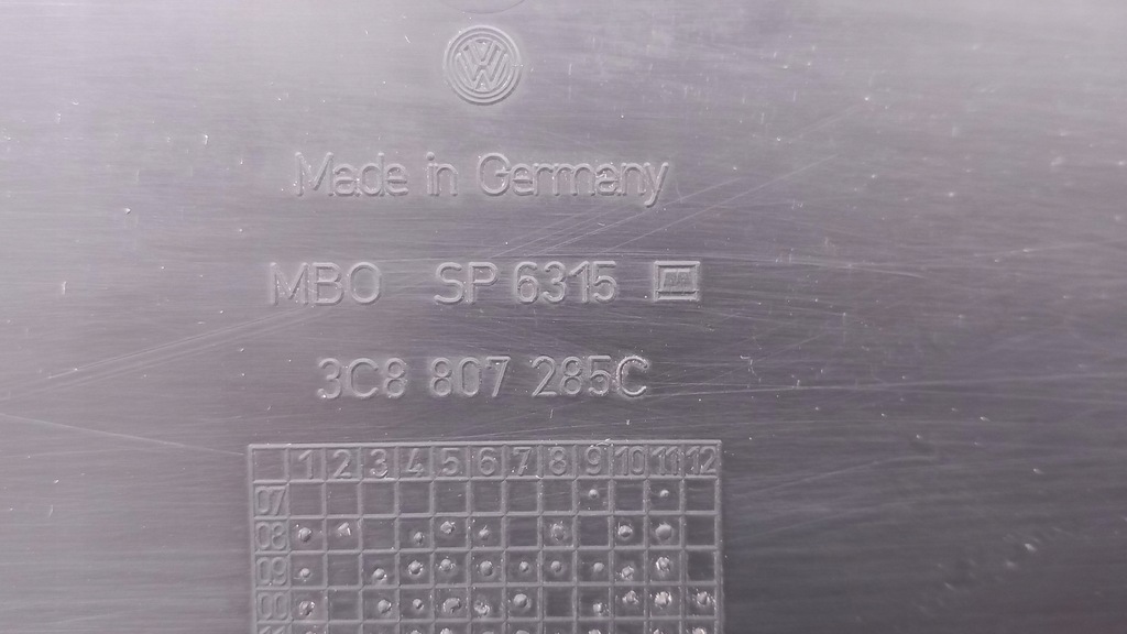 фото №10, Vw passat cc рамка подкладка pod номерной знак регистрационная перед bydgoszcz