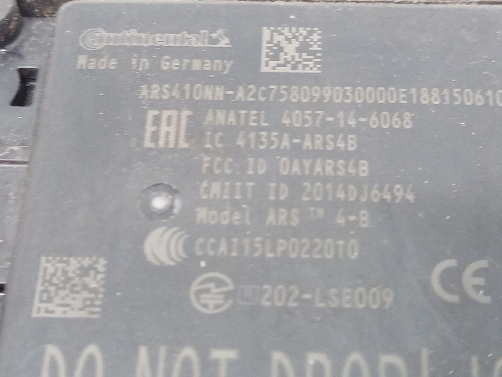 фото №5, Радар distronic nissan leaf ii 4135a-ars4b