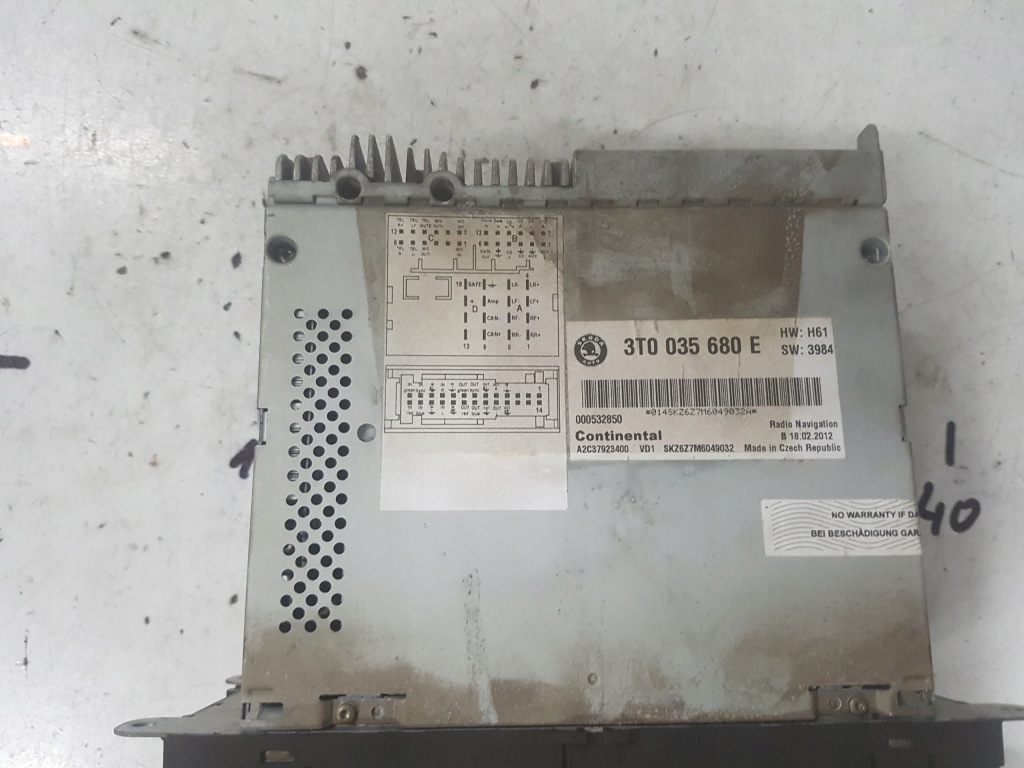 фото №2, Skoda superb 2 ii 08-13r радио навигация