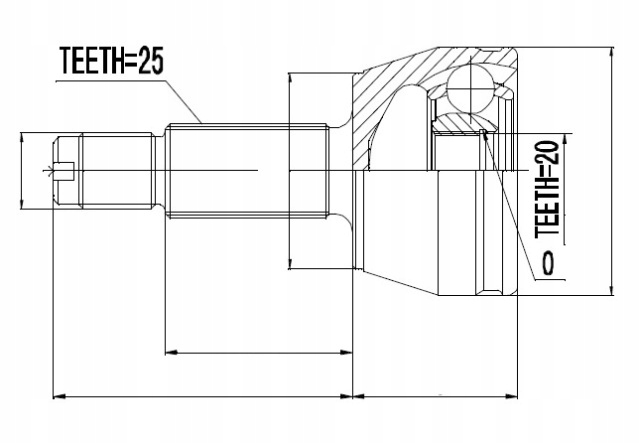 фото №1, Шарнір зовнішній ford ka 1.3 96-,1.6 03-,