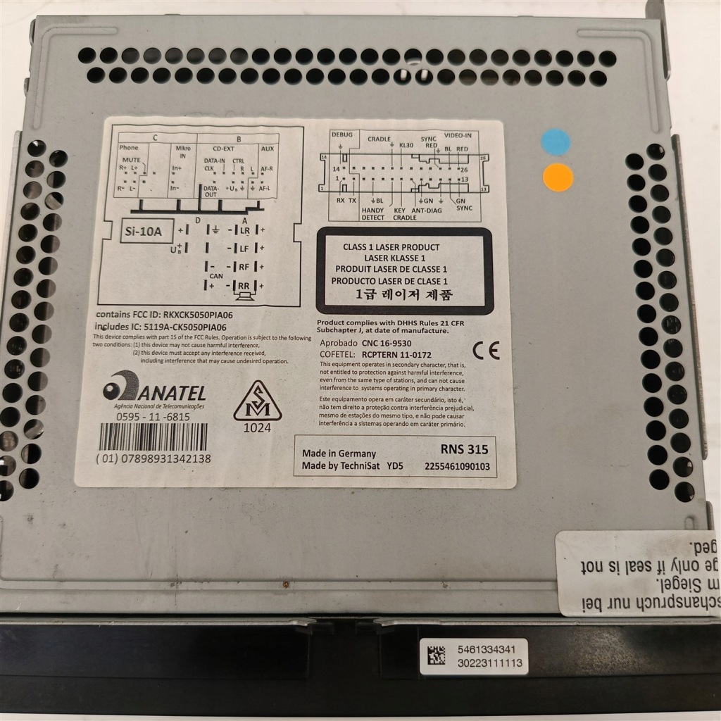 фото №4, Радіо rns 315 vw golf 6 passat b7 beetle 3c0035279j